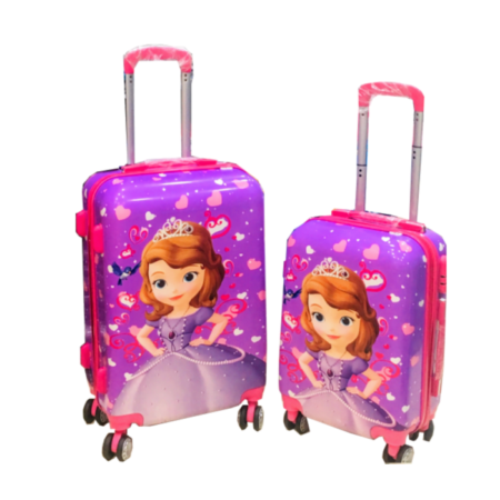 Set 2 Valises Trolley Rigide " Sofia The First "  (Moyenne & Cabine)