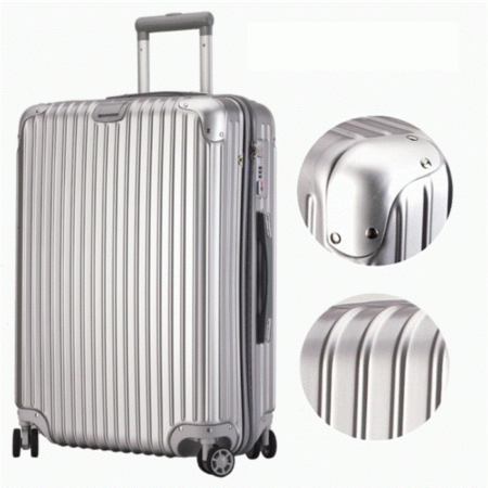 Valise Trolley Rigide modèle TRIBLOO cabine Gris Metallisé