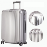 Valise Trolley Rigide modèle TRIBLOO cabine Gris Metallisé
